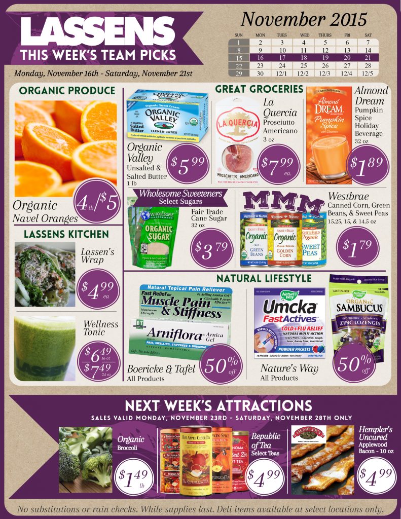 Lassens sales flyer